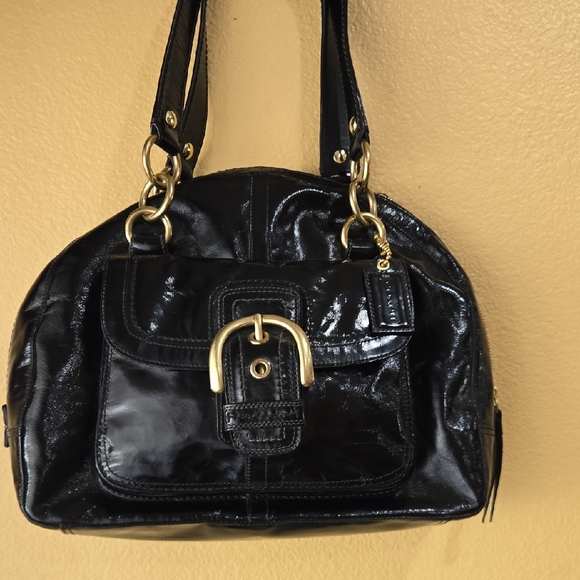Coach Vintage Coach  Satchel Elegant Black Leather Handbag - Picture 1 of 12